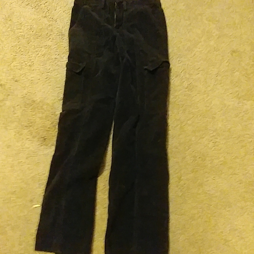 Black corduroy pants